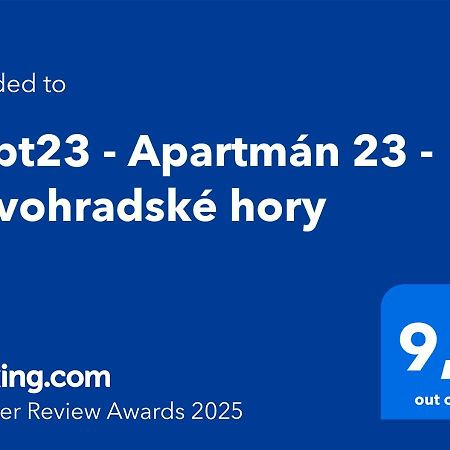 #Apt23 - Apartman 23 - Novohradske Hory Benesov nad Cernou Buitenkant foto